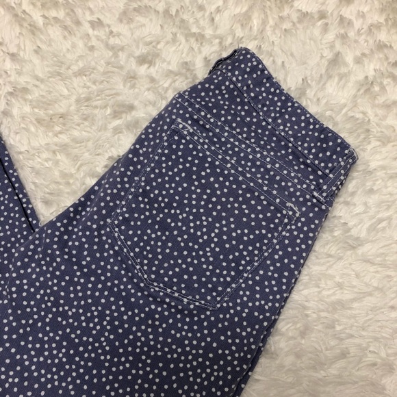 J Crew Purple Polka Dot Toothpick Skinny Jeans - Picture 2 of 7